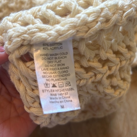 Hyfve Ivory Sweater Medium - Picture 5 of 6